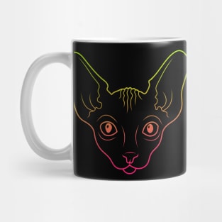 Green-Pink Sphynx cat Mug